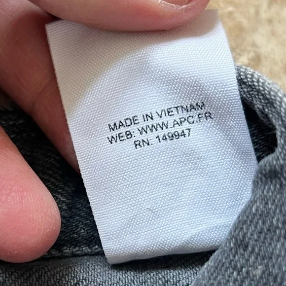 APC Petit Standard Jean Droit Etroit Mens Jeans Size 30 - Picture 5 of 8